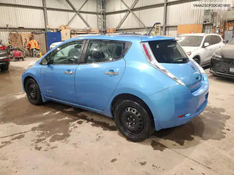 1N4AZ0CP2DC421800 — 2013 Nissan Leaf, photo 2 from Copart, Front end