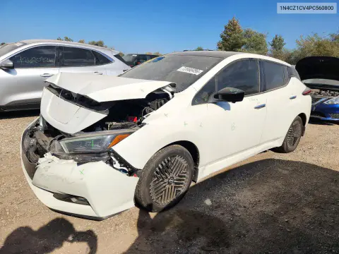 1N4CZ1CV4PC560800 — 2023 Nissan Leaf, Передняя часть, фото до ремонта