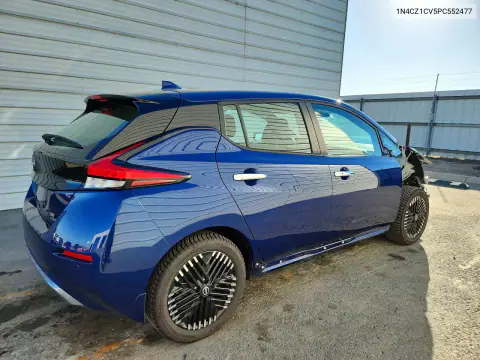 1N4CZ1CV5PC552477 — 2023 Nissan Leaf, photo 3 from Copart, Front end