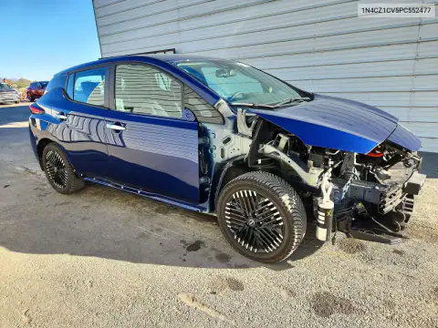 1N4CZ1CV5PC552477 — 2023 Nissan Leaf, photo 4 from Copart, Front end