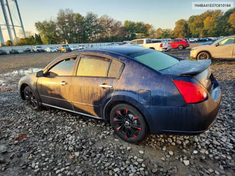 2007 Nissan Maxima 3.5 Se VIN 1N4BA41E07C810184 фото 2