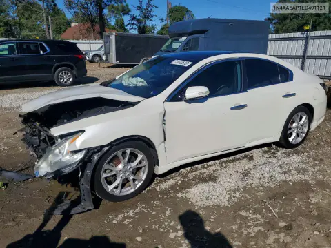 1N4AA5AP1EC491121 — 2014 Nissan Maxima, Передняя часть, фото до ремонта