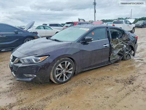 2016 Nissan Maxima Platinum VIN 1N4AA6AP2GC392431 фото 1
