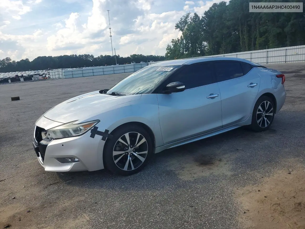 2017 Nissan Maxima 3.5 Sv VIN 1N4AA6AP3HC400490 фото 1