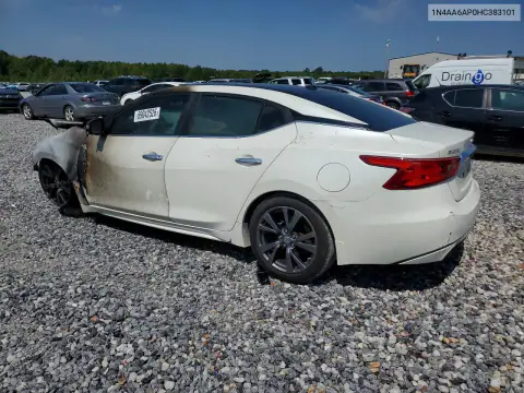 1N4AA6AP0HC383101 — 2017 Nissan Maxima, photo 2 from Copart, Fire