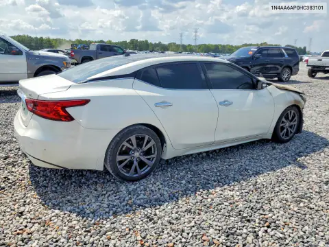 1N4AA6AP0HC383101 — 2017 Nissan Maxima, photo 3 from Copart, Fire