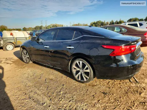 2017 Nissan Maxima 3.5 Sv VIN 1N4AA6AP3HC406127 фото 2