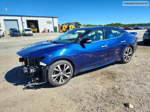 1N4AA6AP3HC424143 — 2017 Nissan Maxima, Передняя часть, фото до ремонта