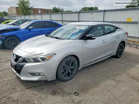 1N4AA6AP8JC376516 — 2018 Nissan Maxima, Передняя часть, фото до ремонта
