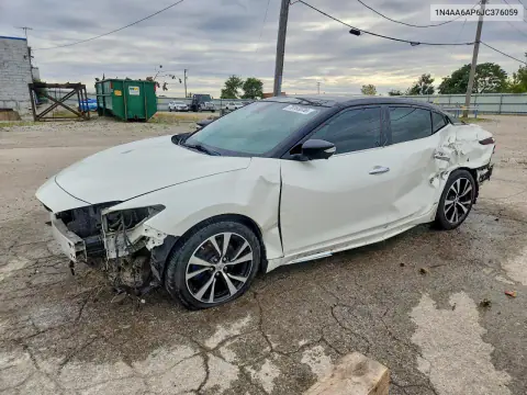 1N4AA6AP6JC376059 — 2018 Nissan Maxima, Передняя часть, фото до ремонта