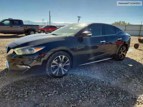 1N4AA6AP7JC405522 — 2018 Nissan Maxima, Задняя часть, фото до ремонта