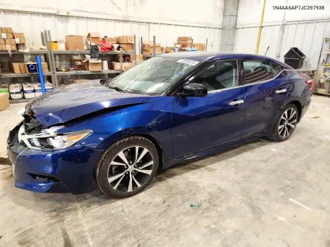 1N4AA6AP7JC397938 — 2018 Nissan Maxima, Parte delantera, fotos antes de reparar