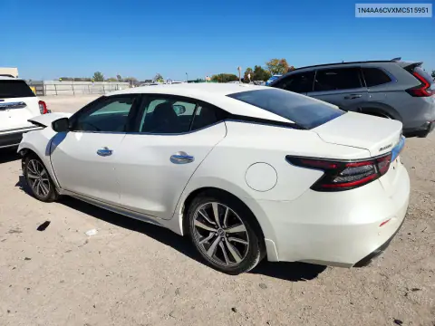 1N4AA6CVXMC515951 — 2021 Nissan Maxima, photo 2 from Copart, Front end