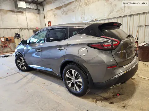 2021 Nissan Murano S VIN 5N1AZ2AS8MC119792 фото 2