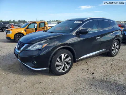 5N1AZ2CS7MC145202 — 2021 Nissan Murano, უკანა ნაწილი, ფოტოები შეკეთებამდე