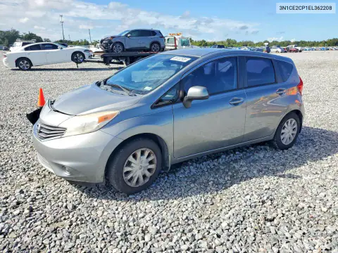 3N1CE2CP1EL362208 — 2014 Nissan Note, Передняя часть, фото до ремонта