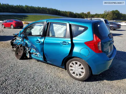 2014 Nissan Versa Note Sv VIN 3N1CE2CP8EL360617 фото 2