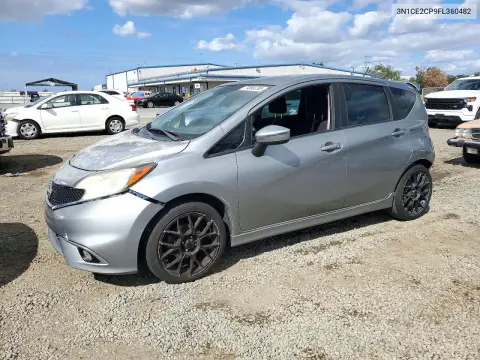 3N1CE2CP9FL360482 — 2015 Nissan Note, Задняя часть, фото до ремонта