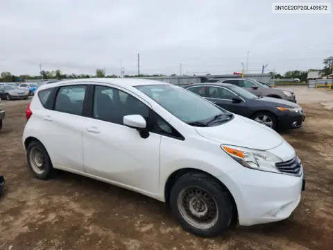 2016 Nissan Versa Note S Plus VIN 3N1CE2CP2GL409572 фото 4