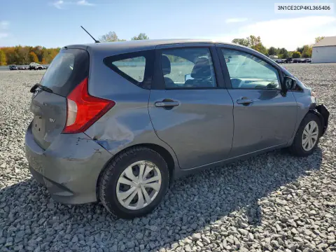 2019 Nissan Versa Note Sv VIN 3N1CE2CP4KL365406 фото 3