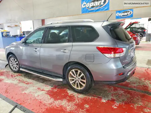 5N1AR2MM4GC647931 — 2016 Nissan Pathfinder, фото 2 с аукциона Copart 22.10.2026, Мелкие вмятины и царапины