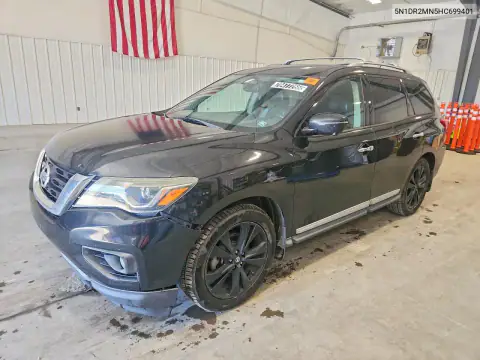 5N1DR2MN5HC699401 Nissan Pathfinder 2017 — uszkodzenie Normalne zużycie, zdjęcie przed naprawą