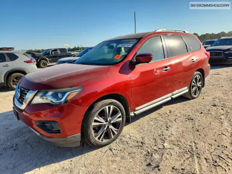 2017 Nissan Pathfinder VIN 5N1DR2MM0HC622099 фото 1