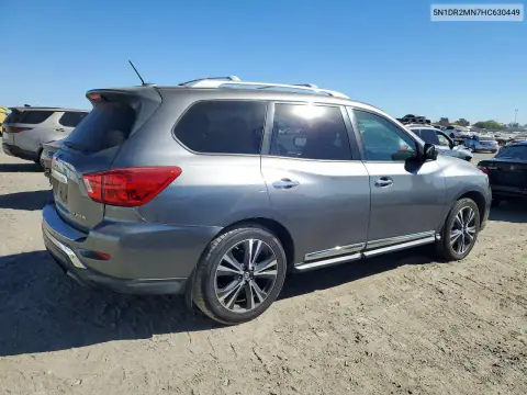 5N1DR2MN7HC630449 — 2017 Nissan Pathfinder, фото 3 с аукциона Copart 29.10.2026, ПЕРЕДНЯЯ ЧАСТЬ