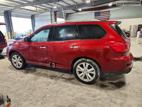 2018 Nissan Pathfinder Sl VIN 5N1DR2MM9JC619806 фото 2