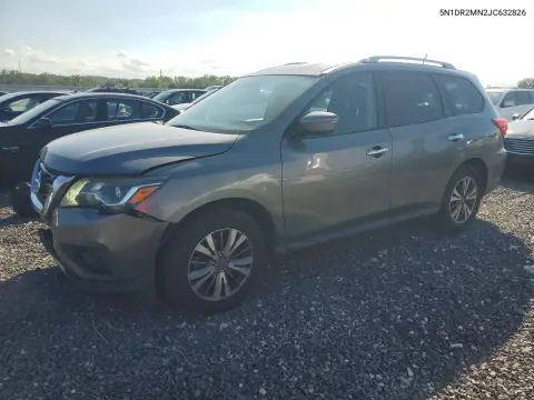 5N1DR2MN2JC632826 — 2018 Nissan Pathfinder, Передняя часть, фото до ремонта