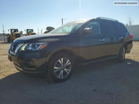 5N1DR2MM5JC643830 — 2018 Nissan Pathfinder, Задняя часть, фото до ремонта