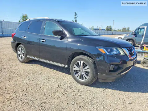 2018 Nissan Pathfinder Sl VIN 5N1DR2MM5JC643830 фото 4