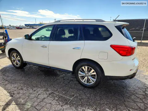 2018 Nissan Pathfinder Sv VIN 5N1DR2MM2JC635216 фото 2