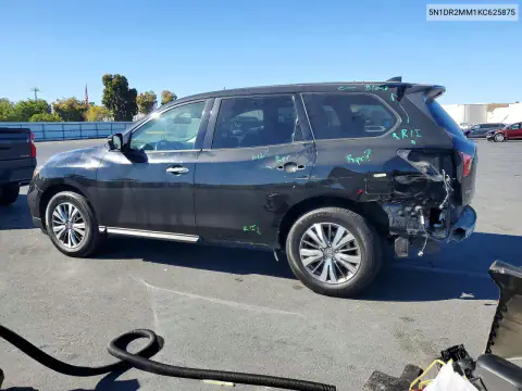 5N1DR2MM1KC625875 — 2019 Nissan Pathfinder, photo 2 from Copart 26.10.2026, Rear end