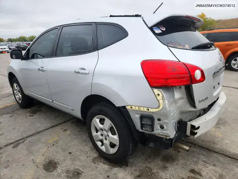 2012 Nissan Rogue S VIN JN8AS5MVXCW374512 фото 2