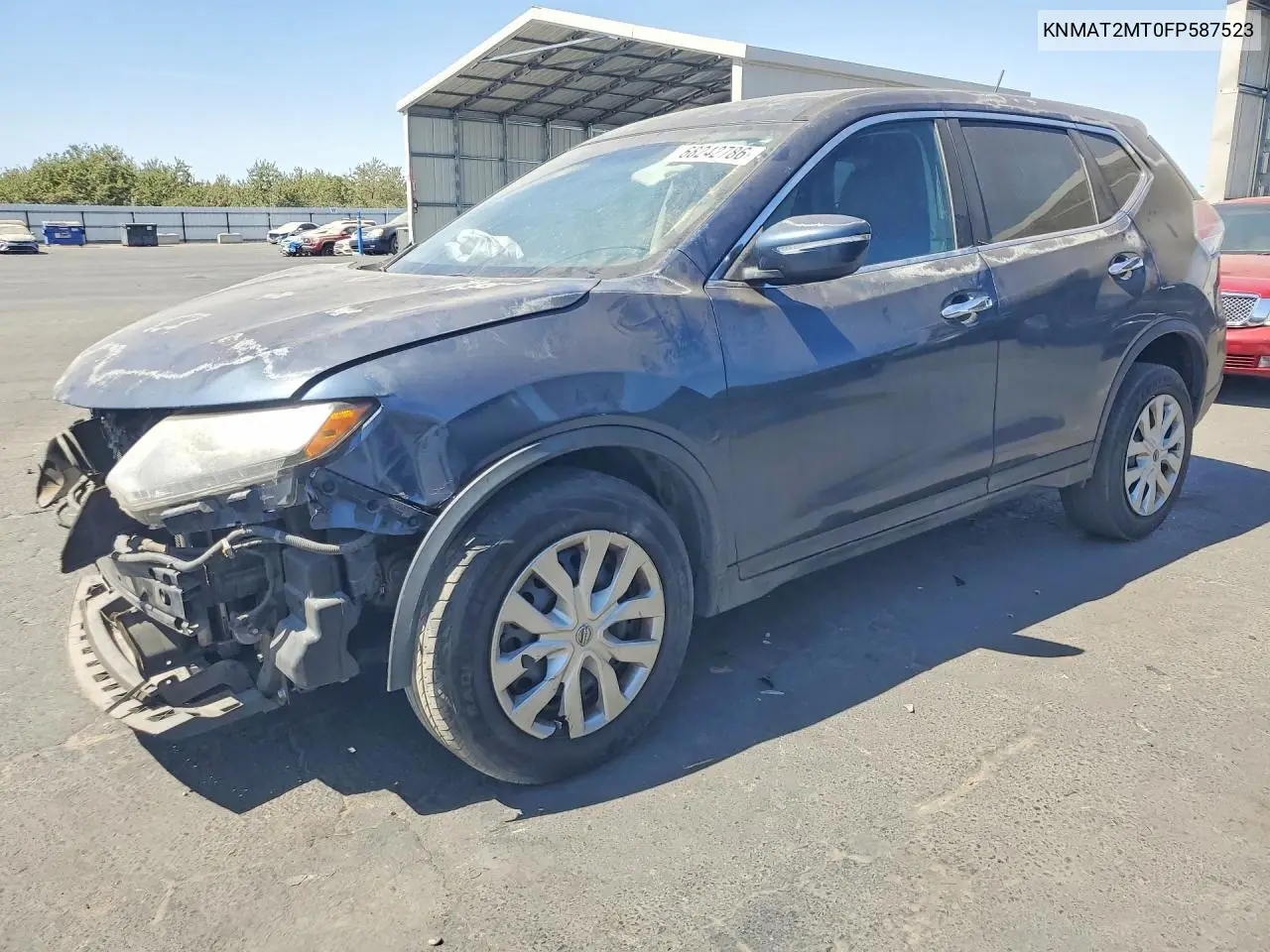 2015 Nissan Rogue S VIN KNMAT2MT0FP587523 фото 1