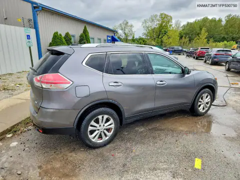 KNMAT2MT1FP530750 — 2015 Nissan Rogue, zdjęcie 3 z Copart, Tył