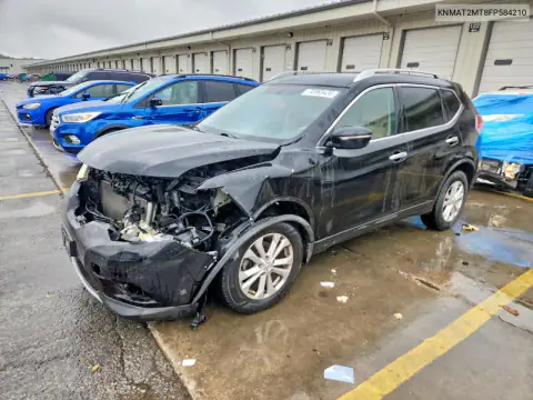 KNMAT2MT8FP584210 Nissan Rogue 2015 — daño Parte delantera, foto antes de reparar