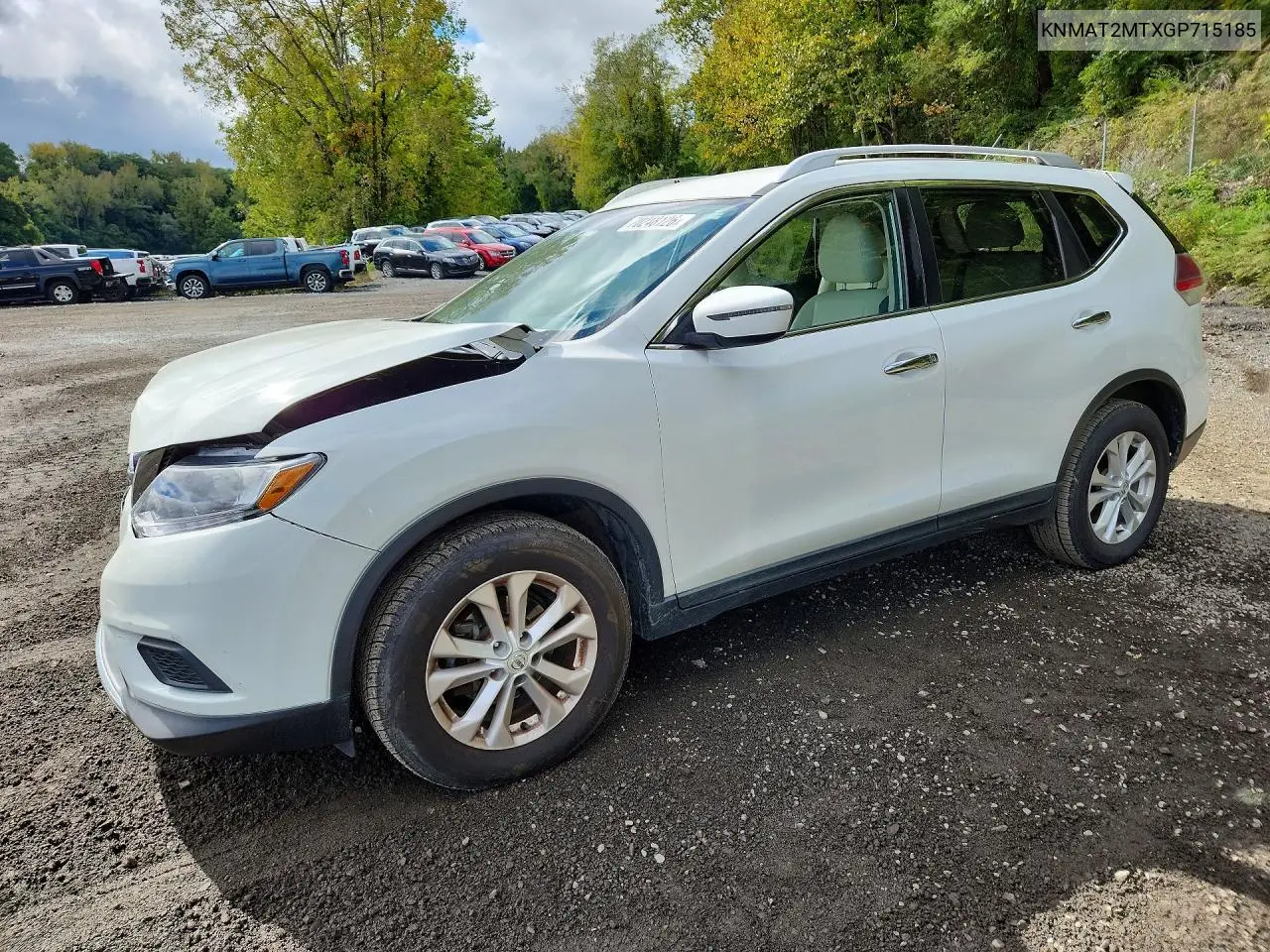 2016 Nissan Rogue Sv VIN KNMAT2MTXGP715185 фото 1