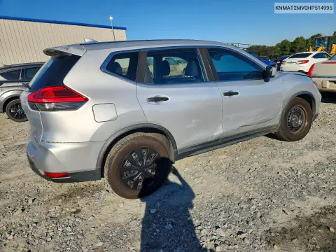 KNMAT2MV0HP514995 — 2017 Nissan Rogue, zdjęcie 3 z Copart, Bok