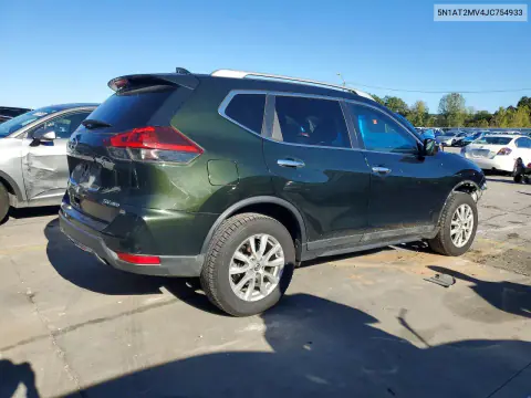 2018 Nissan Rogue Sv VIN 5N1AT2MV4JC754933 фото 3