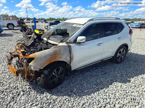 5N1AT2MT7JC841482 Nissan Rogue 2018 — uszkodzenie Przód, zdjęcie przed naprawą