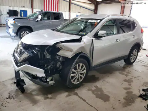 KNMAT2MV0JP567721 — 2018 Nissan Rogue, Przód, zdjęć przed naprawą