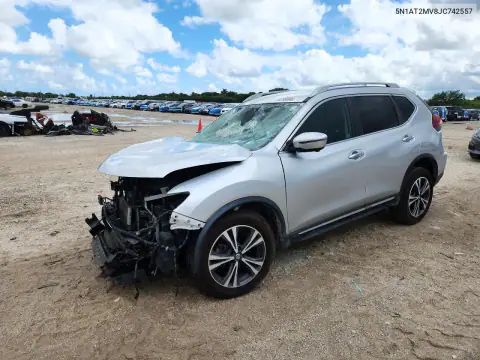 5N1AT2MV8JC742557 — 2018 Nissan Rogue, фото 2 с аукциона Copart, ПЕРЕДНЯЯ ЧАСТЬ
