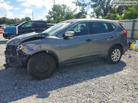 KNMAT2MT7JP582764 — 2018 Nissan Rogue, Parte delantera, fotos antes de reparar