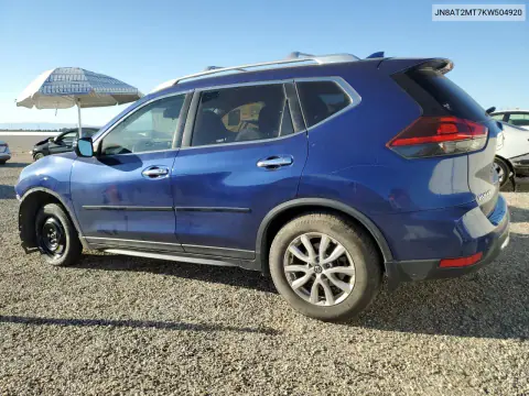 2019 Nissan Rogue Sv VIN JN8AT2MT7KW504920 фото 2