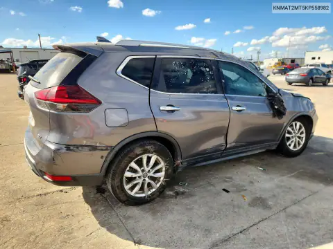 KNMAT2MT5KP558982 — 2019 Nissan Rogue, zdjęcie 3 z Copart, Dachowanie