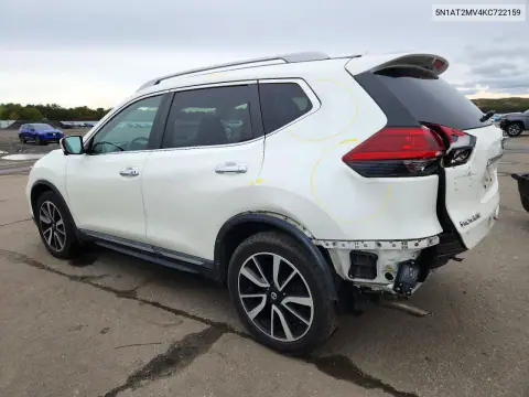 5N1AT2MV4KC722159 — 2019 Nissan Rogue, zdjęcie 2 z Copart, Tył