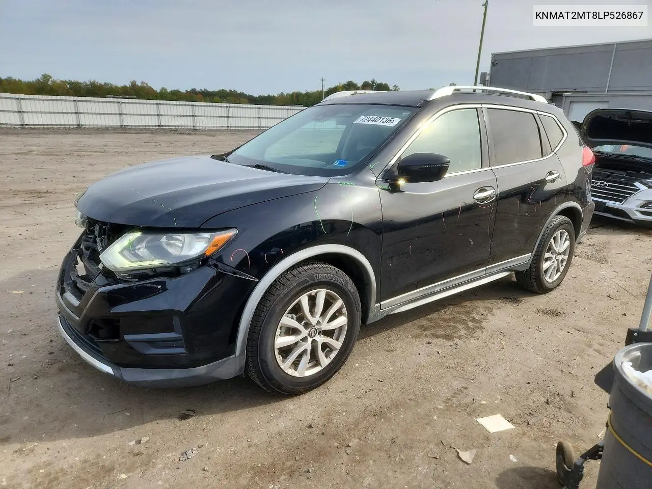2020 Nissan Rogue Sv VIN KNMAT2MT8LP526867 фото 1