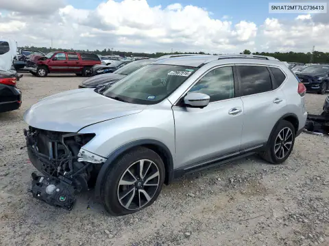 5N1AT2MT7LC736413 — 2020 Nissan Rogue, Przód, zdjęć przed naprawą